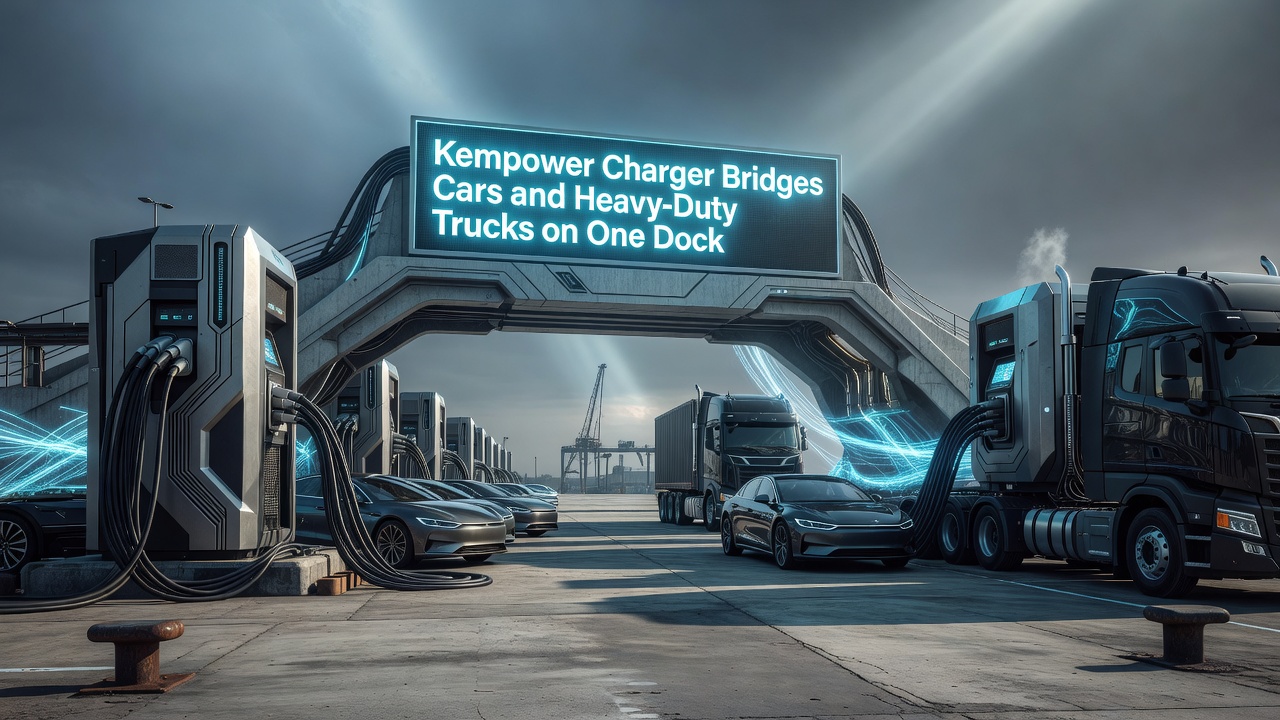 Kempower Charger Bridges Cars and Heavy-Duty Trucks on One Dock