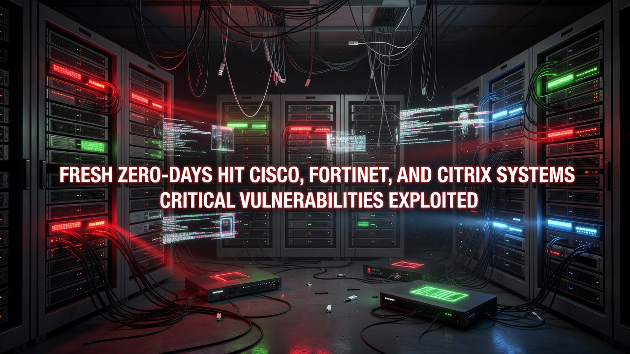 Fresh Zero-Days Hit Cisco, Fortinet, and Citrix Systems