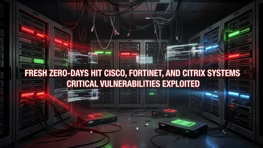 Fresh Zero-Days Hit Cisco, Fortinet, and Citrix Systems